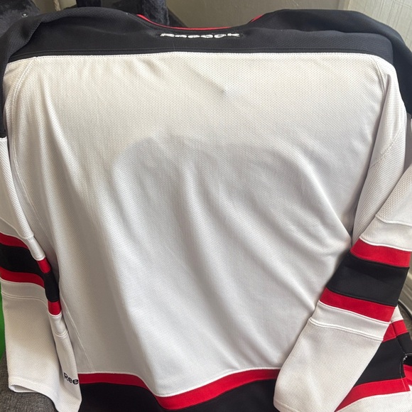 Reebok White and Red New Jersey Devils Hockey Jersey - Picture 2 of 2